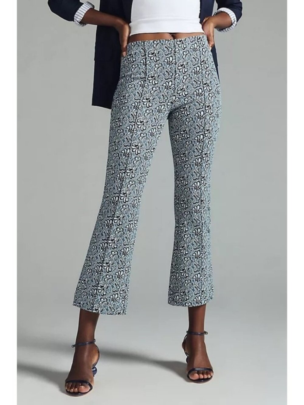Maeve The Margot Kick Flare Crop Ankle Pants LIKE NEW